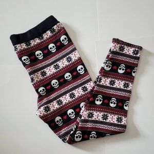 Torrid | NWOT Fair Isle Skull Thick Warm Leggings